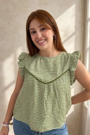 Camisa verde vichy