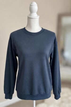 Sudadera Básica Azul Marino algodón - Fit Estándar