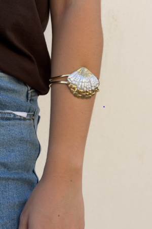 Brazalete concha - acero inosidable.
