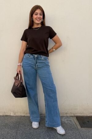 Jeans wide leg lv-01