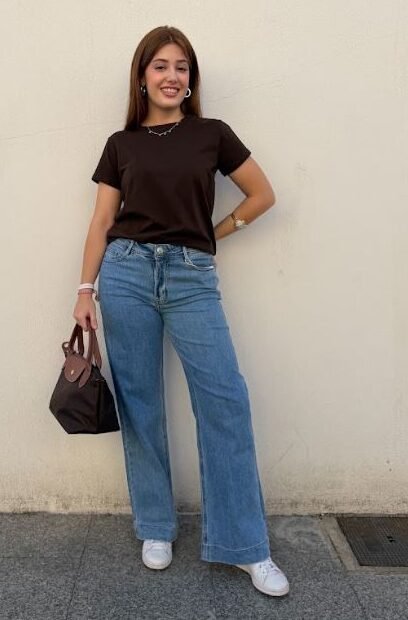 Jeans wide leg lv-01