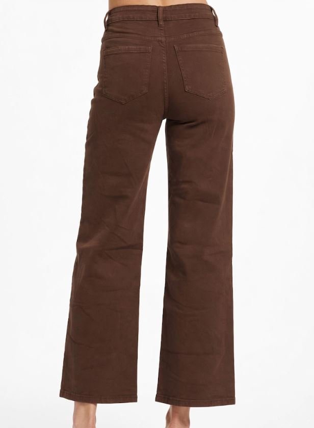 Vaquero marrón - corte Wide leg. - Imagen 2