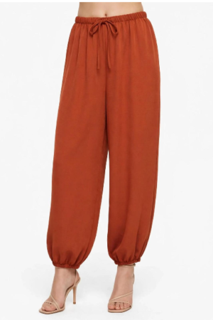 Pantalón bombacho teja