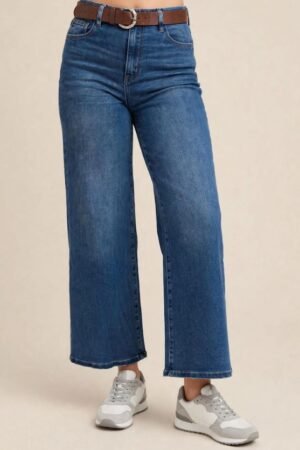 Pantalon wide leg kendall algodón.